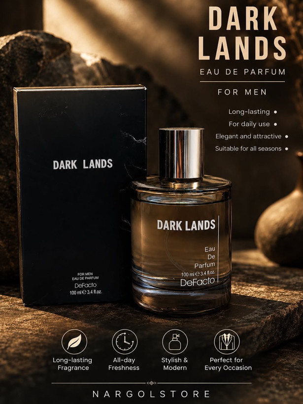 ادکلن مردانه دفکتو Defacto Dark Lands (ساخت کشور ترکیه)